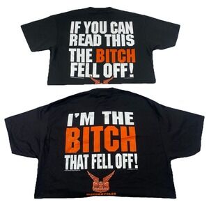 Vintage Johnson Motorcycle Shirt Fell Off Biker Set XL & Large